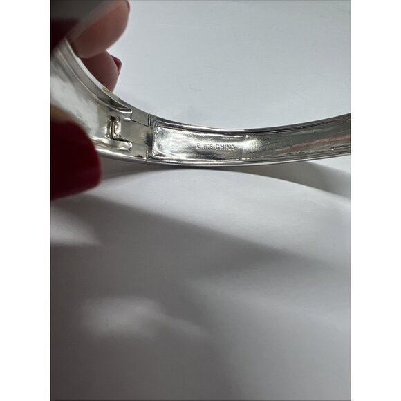 Dragonfly Insect  Silver 925 Cuff Bangle Bracelet CZ Rhinestone - Picture 9 of 13